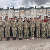 Учащиеся клуба Доблесть на митинге, посвященного Дню Народного Единства